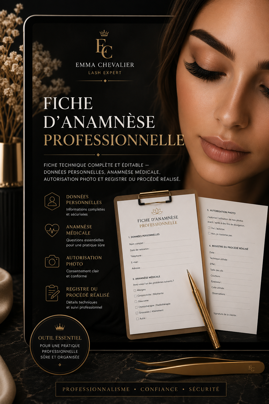 Fiche d'Anamnèse Professionnelle
