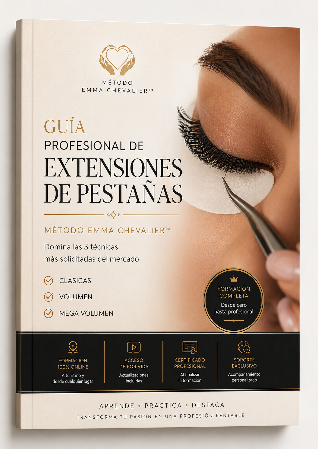 Guía Profesional de Extensiones de Pestañas — Método Emma Chevalier
