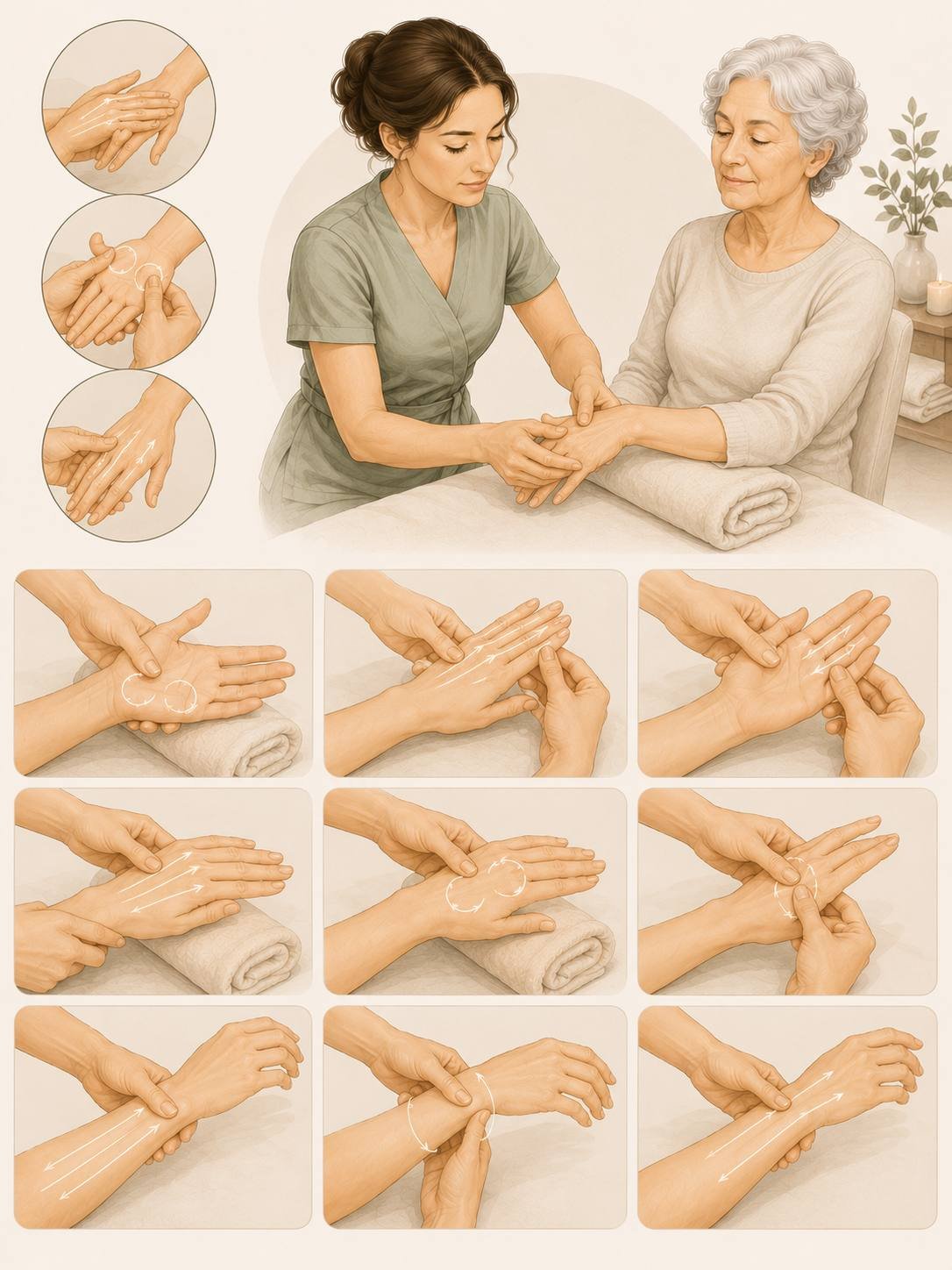 Massage des mains